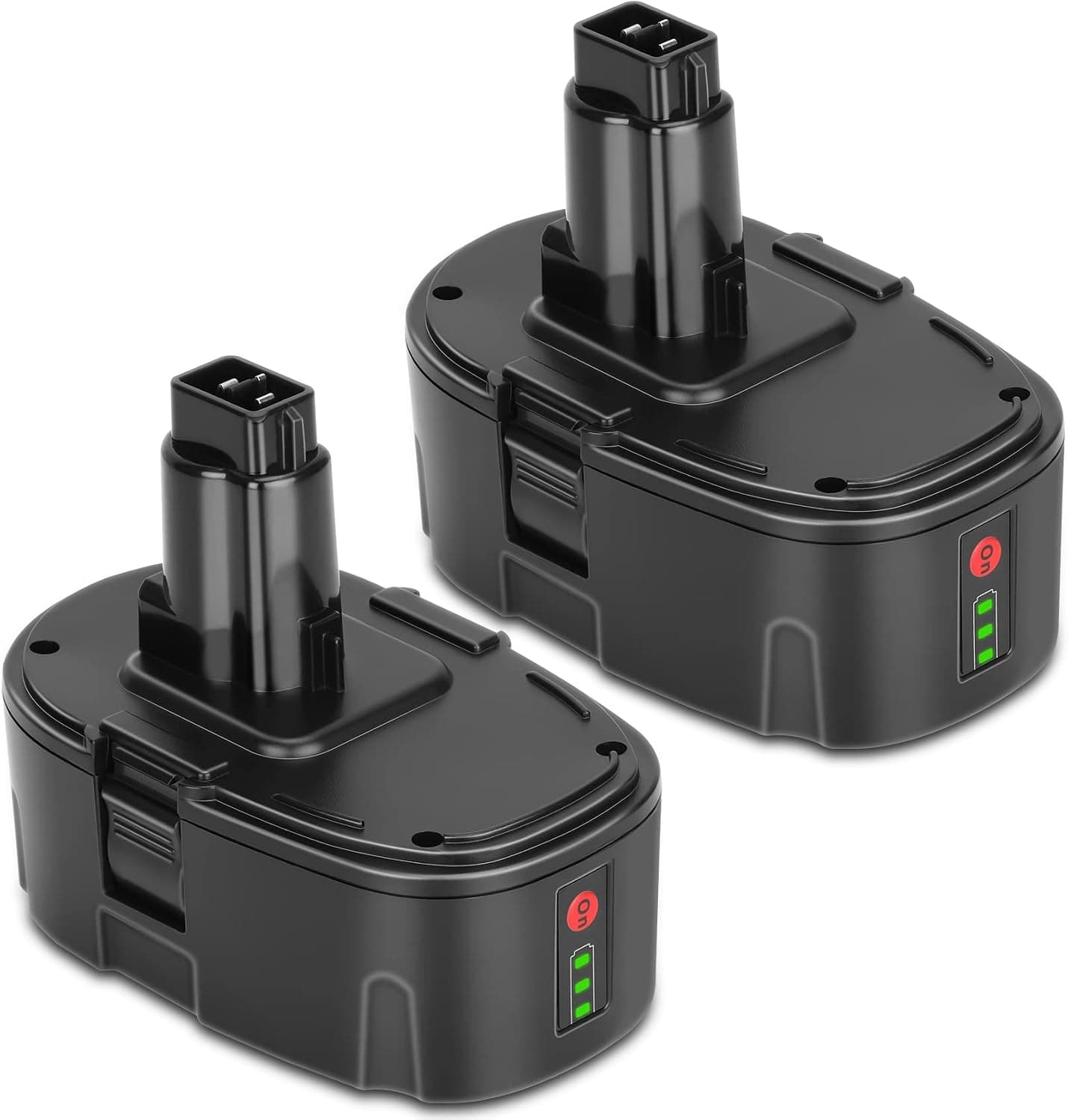 KUNLUN 2Pack 5.5Ah Lithium-ion Replacement Battery for De Walt 18V XRP Battery for De Walt 18-Volt Battery DC9096 DC9098 DC9099 DE9039 DE9096 DE9098 DW9095 DW9096 DW9098 DE9503 DC9182 Cordless Tools