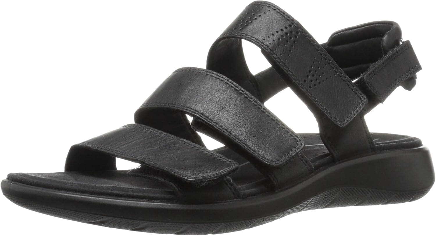 ECCO Women's Soft 5 3-Strap Flat Sandal