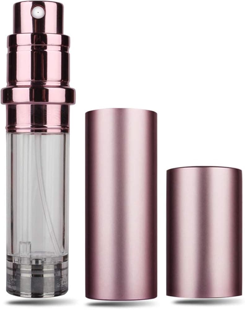 D-LOTUS Perfume Atomizer Bottle Refillable, Travel Cologne Sprayer Atomizer, Portable Mini Scent Pump Case, Refill Perfume Dispenser Container, Empty cologne bottles for Men and Women, 5 ml
