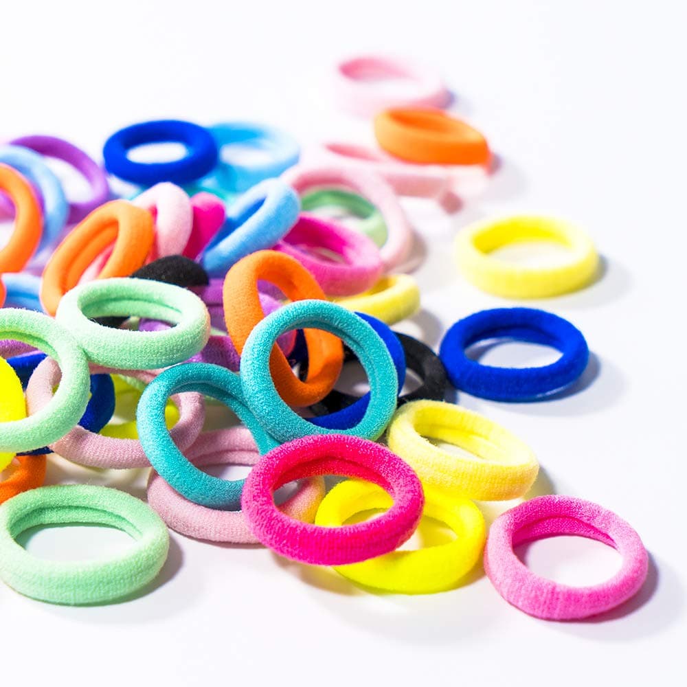 Baby Hair Ties, Szresm 120 PCS Mini Elastic Hair Bands Small Ponytail Holder for Toddlers Kids and Girls (12 Cute Colors Diameter 1.38 inches)