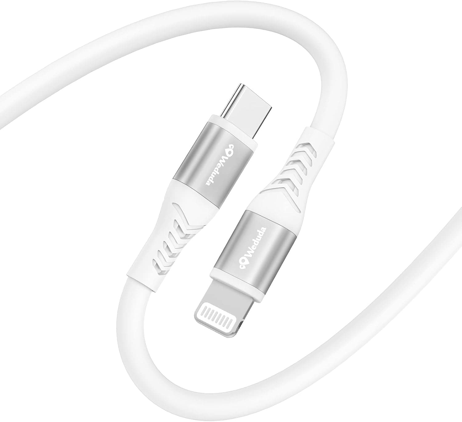 Weduda USB-C to Lightning Charging Cord, [6FT MFi Certified] USB C to Lightning Cable,Fast Charging Cable Type C to Lightning Power for iPhone 14/14 Pro, iPhone 13/13 Pro, iPad, AirPods Pro (White)