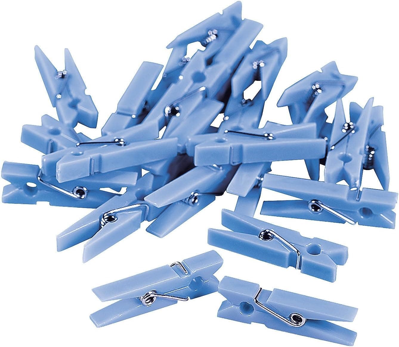 Pastel Blue Mini Clothespin Party Favors (4 dz)