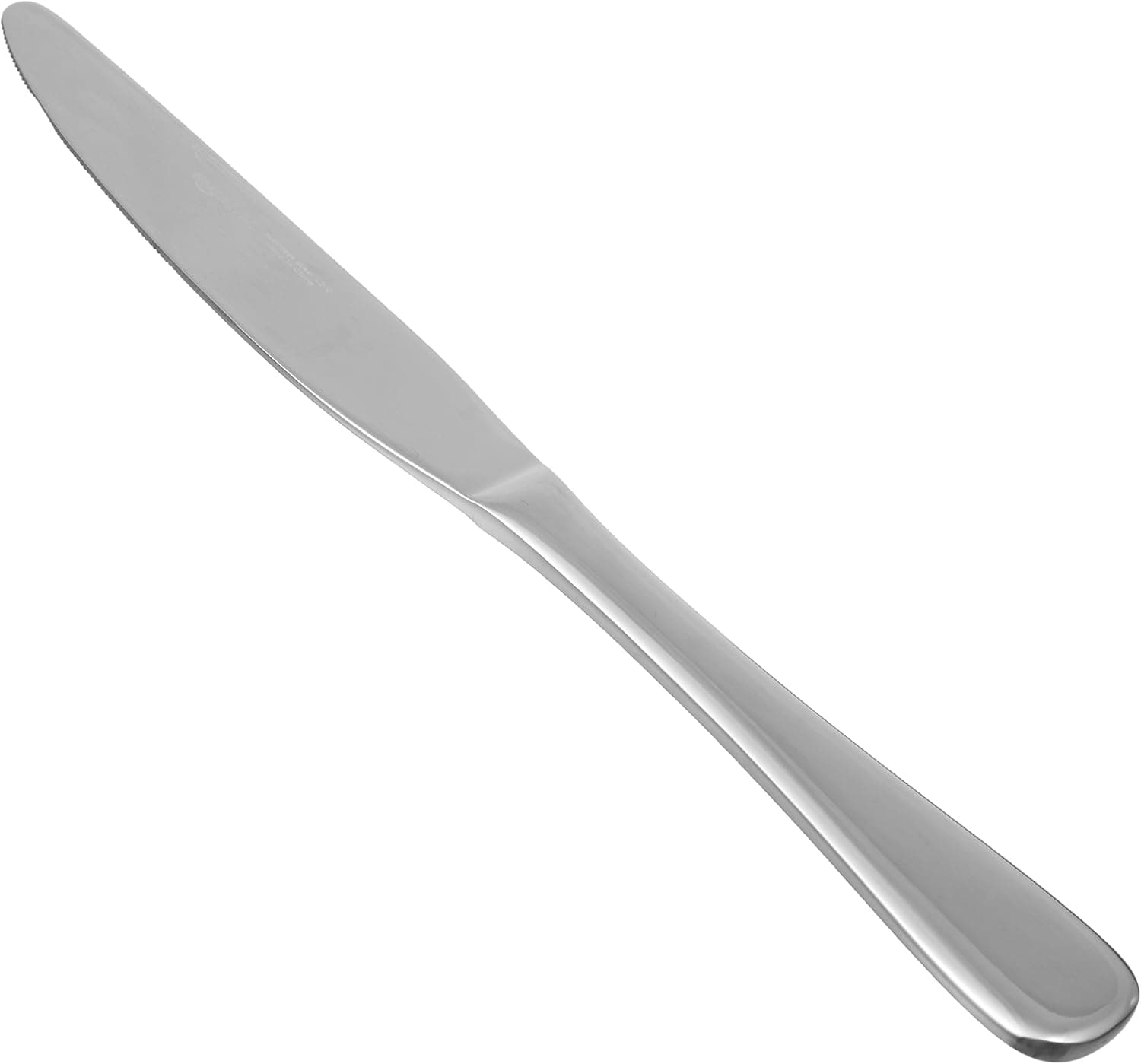 Amazon Basics Stainless Steel Dinner Knives with Round Edge, Pack of 12
