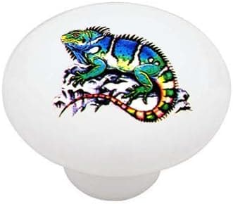 Gotham Decor Marine Iguana Ceramic Drawer Knob