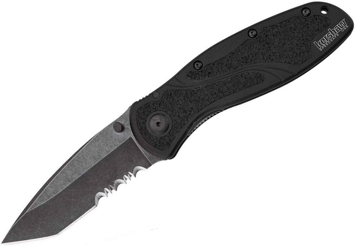 Kershaw Blur Tanto Blackwash Assisted Opening Knife USA 1670TSTBW 1670TSTBWWM