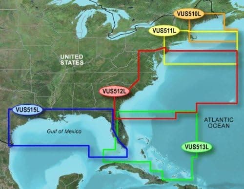 Garmin BlueChart g2 Jacksonville/Bahamas Saltwater Map microSD Card