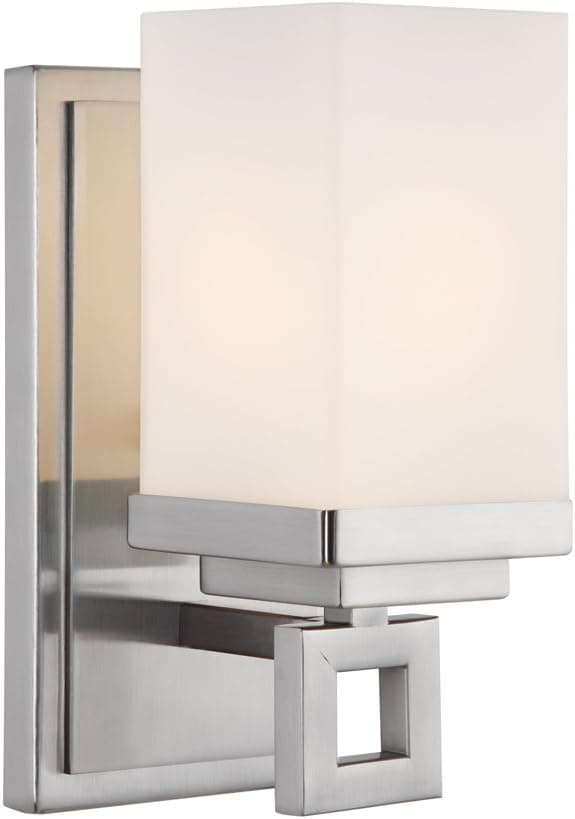Golden Lighting 4444-BA1 PW Nelio Bath Fixture, Size: 4.25-Inch W x 8.5-Inch H x 5.25-Inch E, Pewter