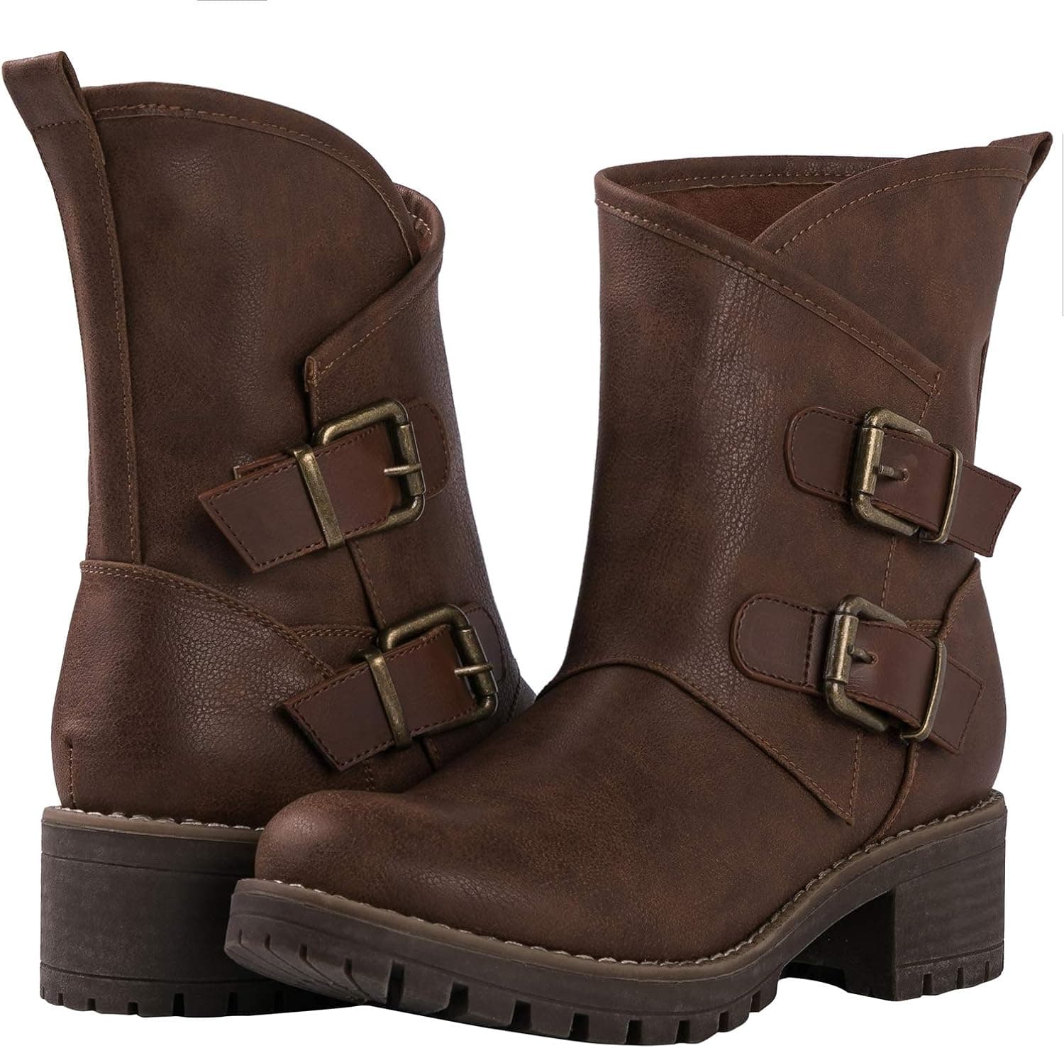 GLOBALWIN Women's The Twisted Rider Mid-Calf Fashion Boots