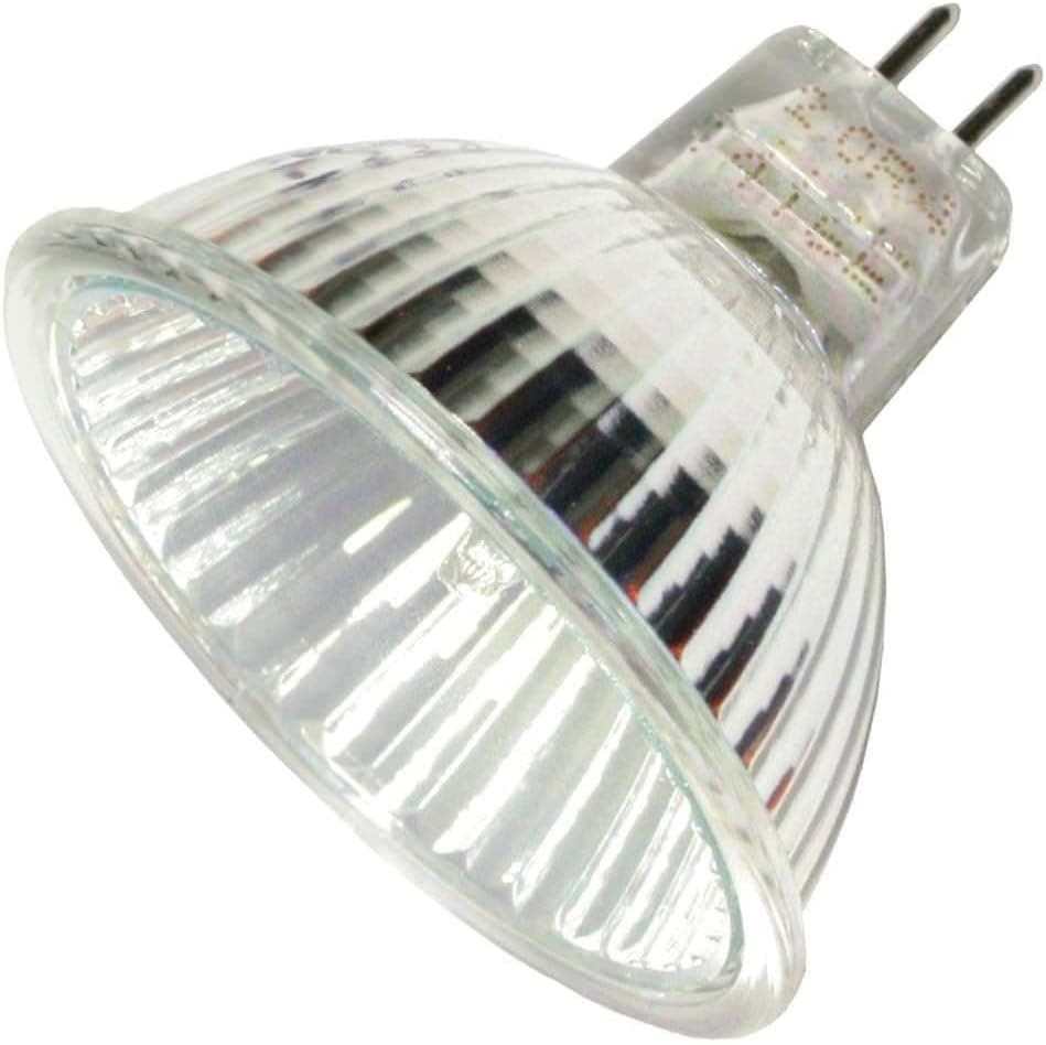 Ushio 1003115 - JR24V-50W/FL36 - 50 Watt MR16 Style Halogen Light Bulb, 24 Volt, 36 Degree Beam Spread