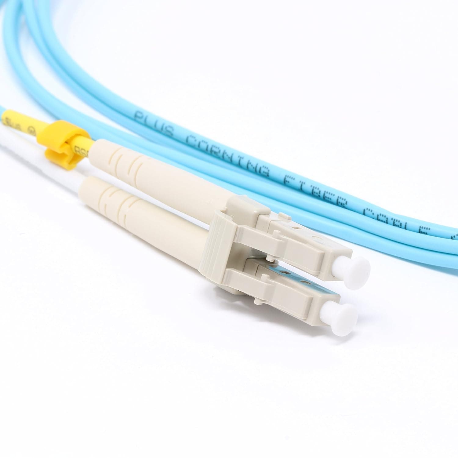 2 Meter 10Gb OM3 Multimode Duplex Fiber Optic Cable (50/125) - LC to LC - Aqua