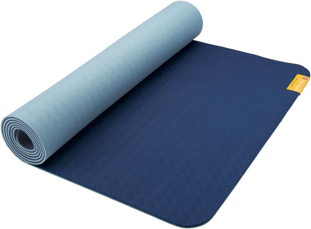 Hugger Mugger Earth Elements 5 mm Yoga Mat - Grippy Texture, Reversible, Cushion, Non-toxic Biodegradeable Material, Lightweight