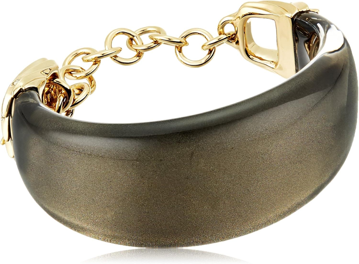 Alexis Bittar Crystal Studded Pleated Toggle Cuff Bracelet