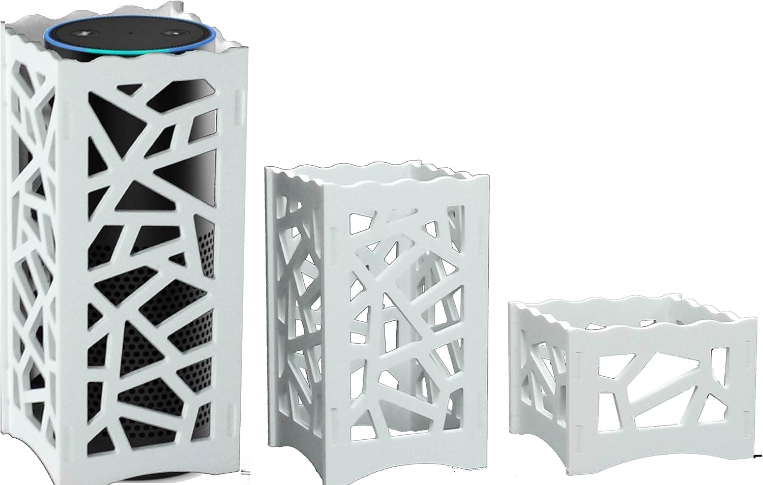 all4fit speaker stand décor guard for amazon echo alexa speaker and other bluetoothe speakers white