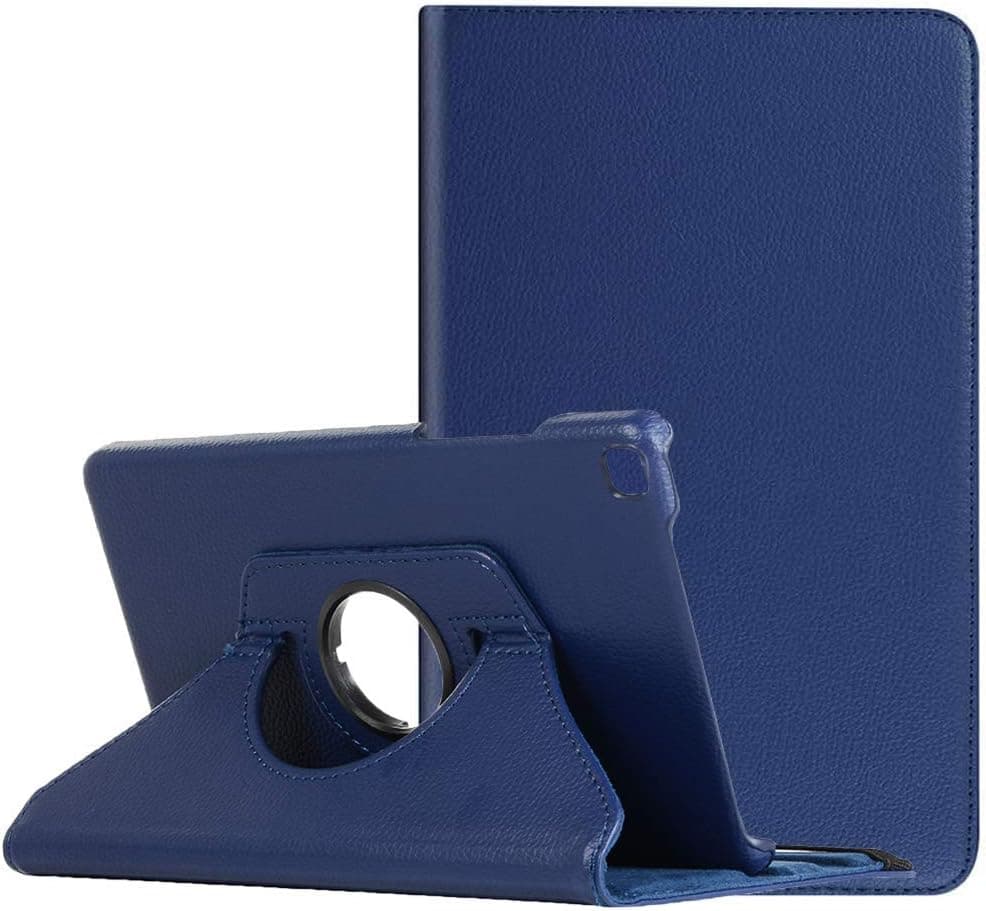 EKVINOR Case for Galaxy Tab A 8.0 Case 2019 (SM-T290), Premium PU Leather Rotating Folio Stand Cover Case for Samsung Galaxy Tab A 8.0 Inch 2019 Release (SM-T290/SM-T295) - Dark Blue