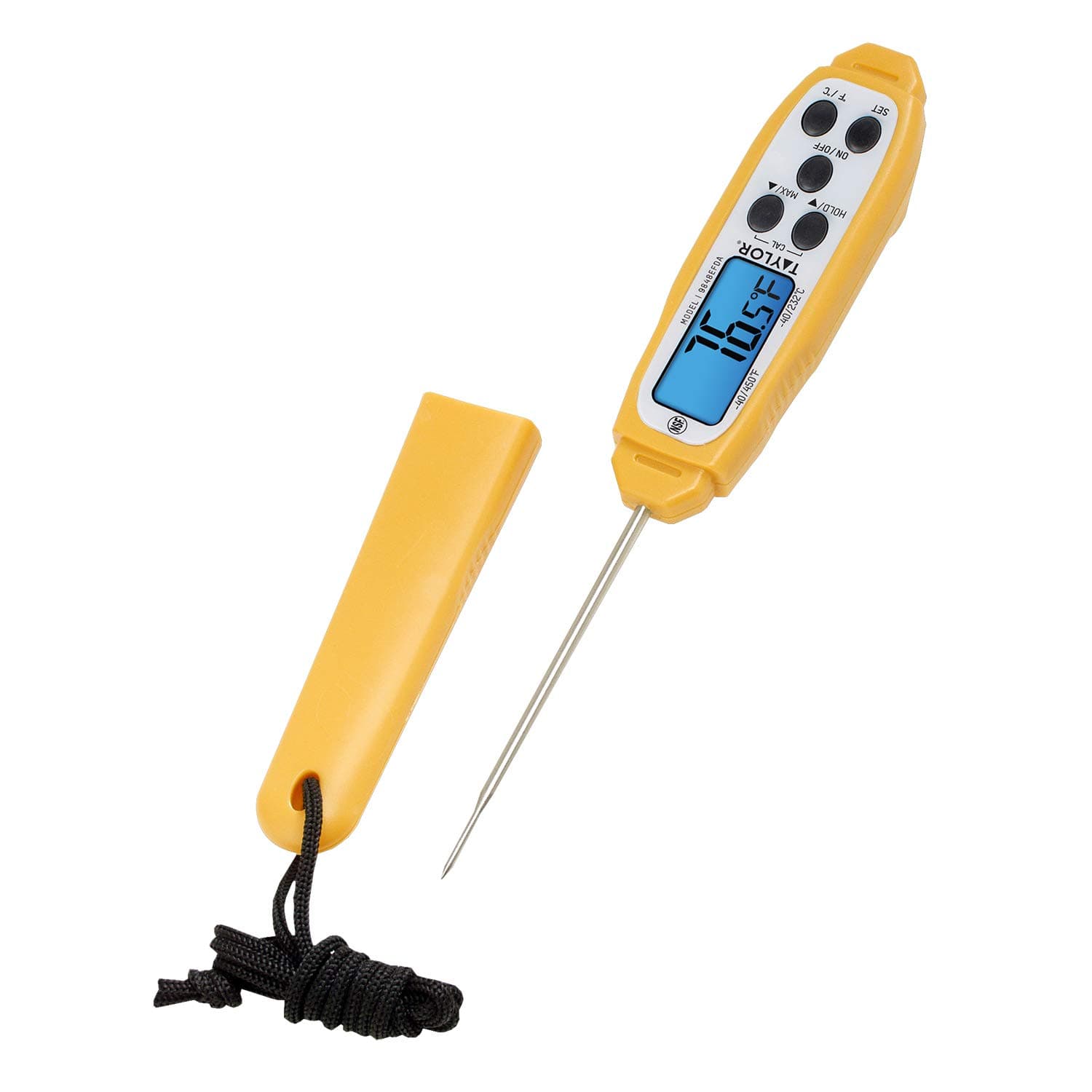 Taylor 9848EFDA 5* 200-400°F Waterproof Instant Read Thermometer