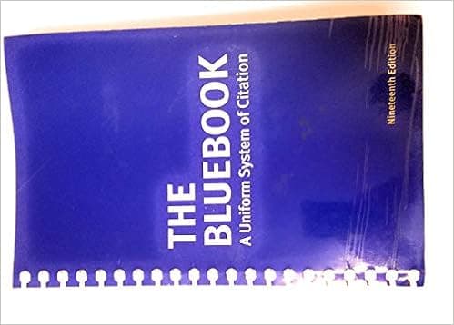 Bluebook Uniform System of Citation by Author (2010-05-04)