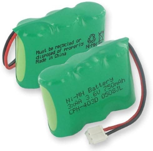 750mA, 3.6V Replacement NiMH Battery for Vtech IA5865 Cordless Phones - Empire Scientific #CPH-403D