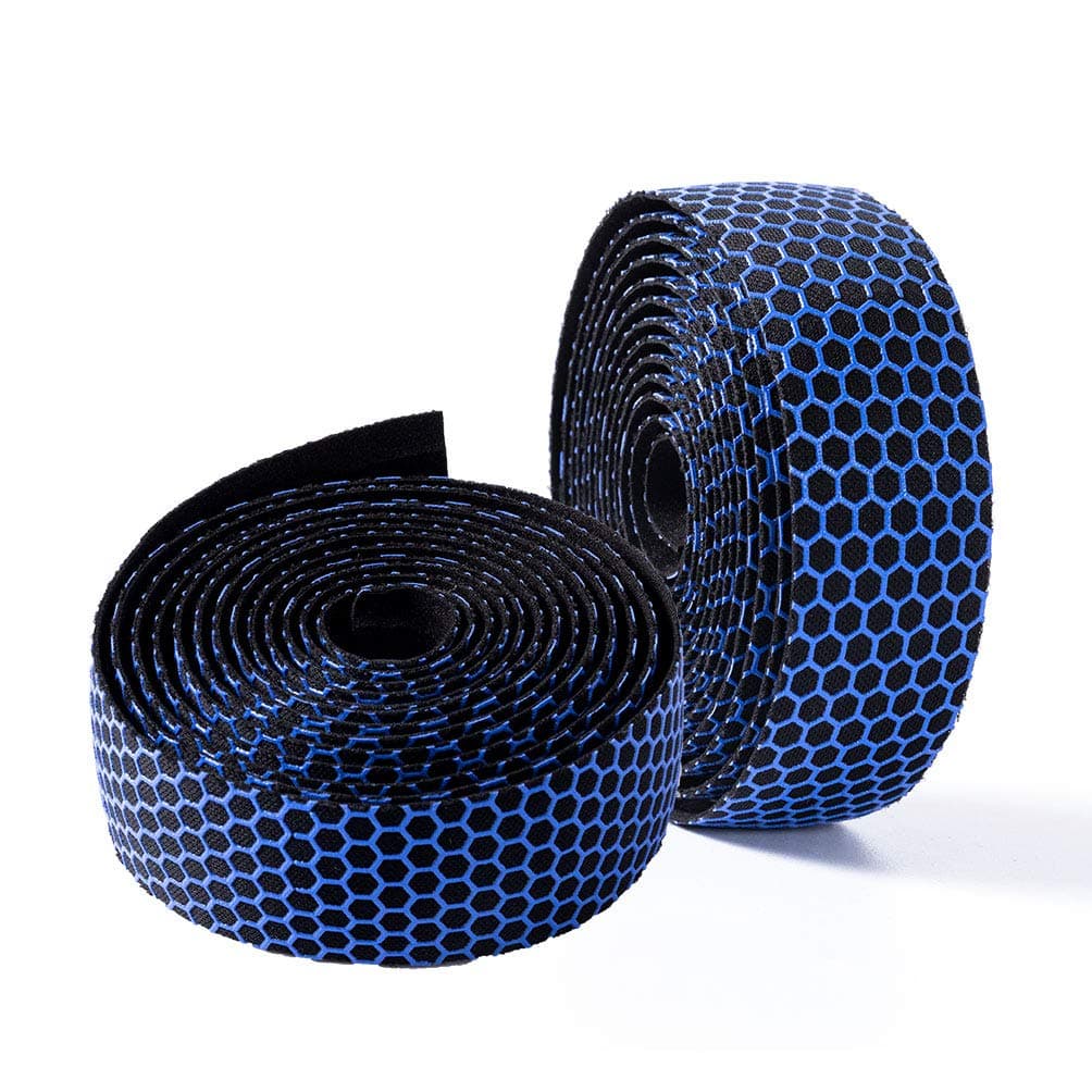 Bike Handlebar Tapes, Road Bicycle Bar Tape, Handle Wraps 2 Rolls for Road Bikes and Cycling (Blue)