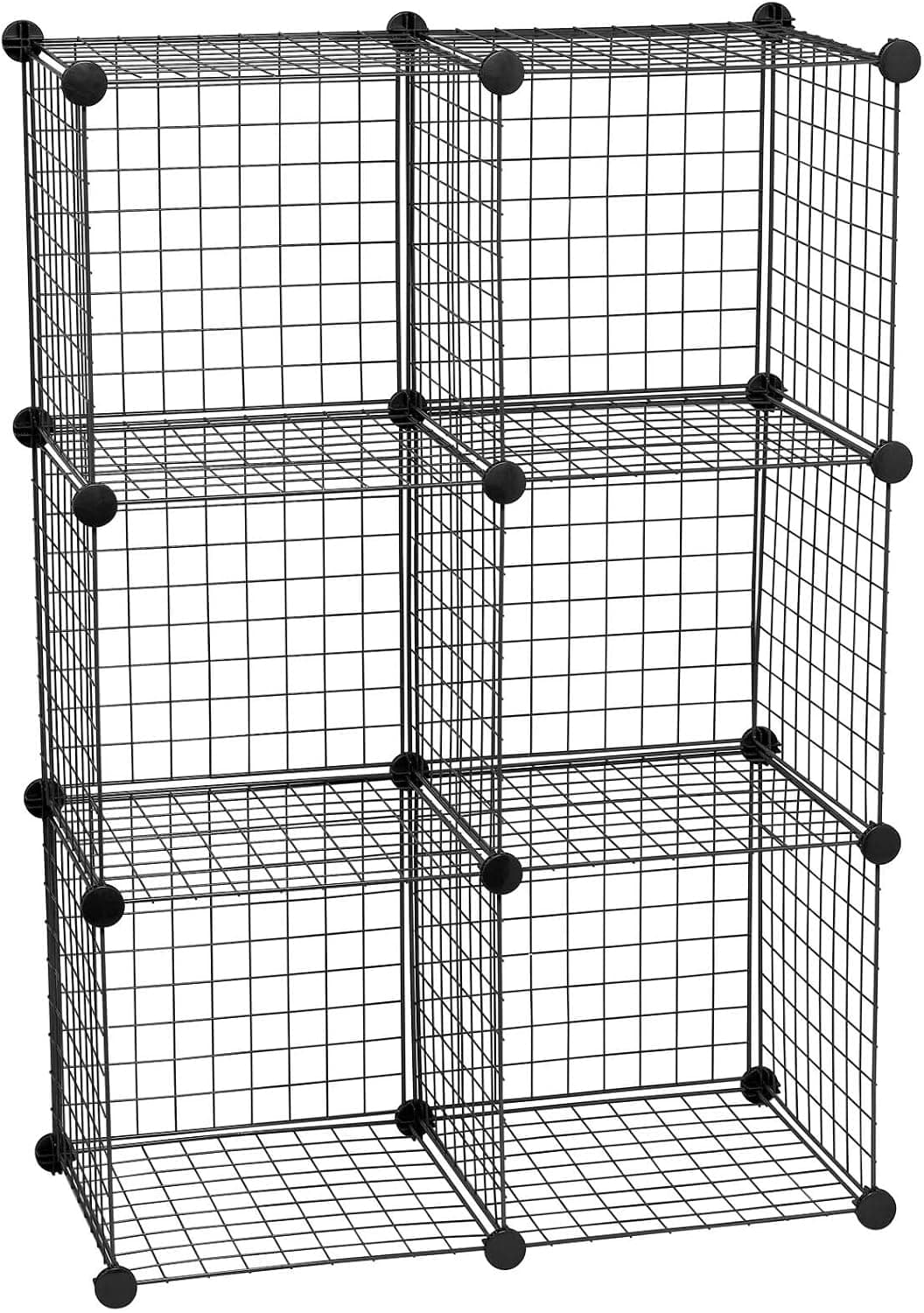 Storage Solutions® Wire 6 Cube Storage - Black