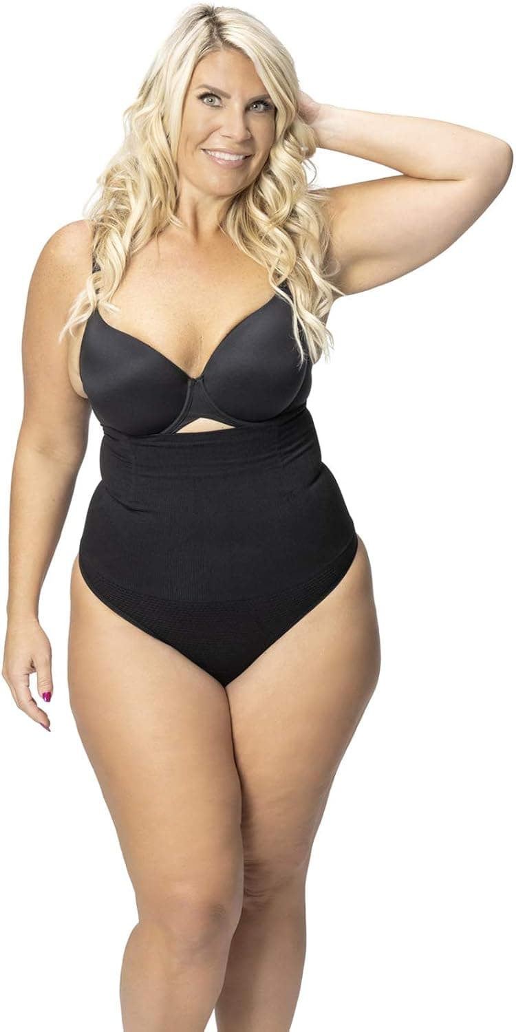 ROBERT MATTHEW Alluring Women's Shapewear High Waist Shaping Thong Control Panties