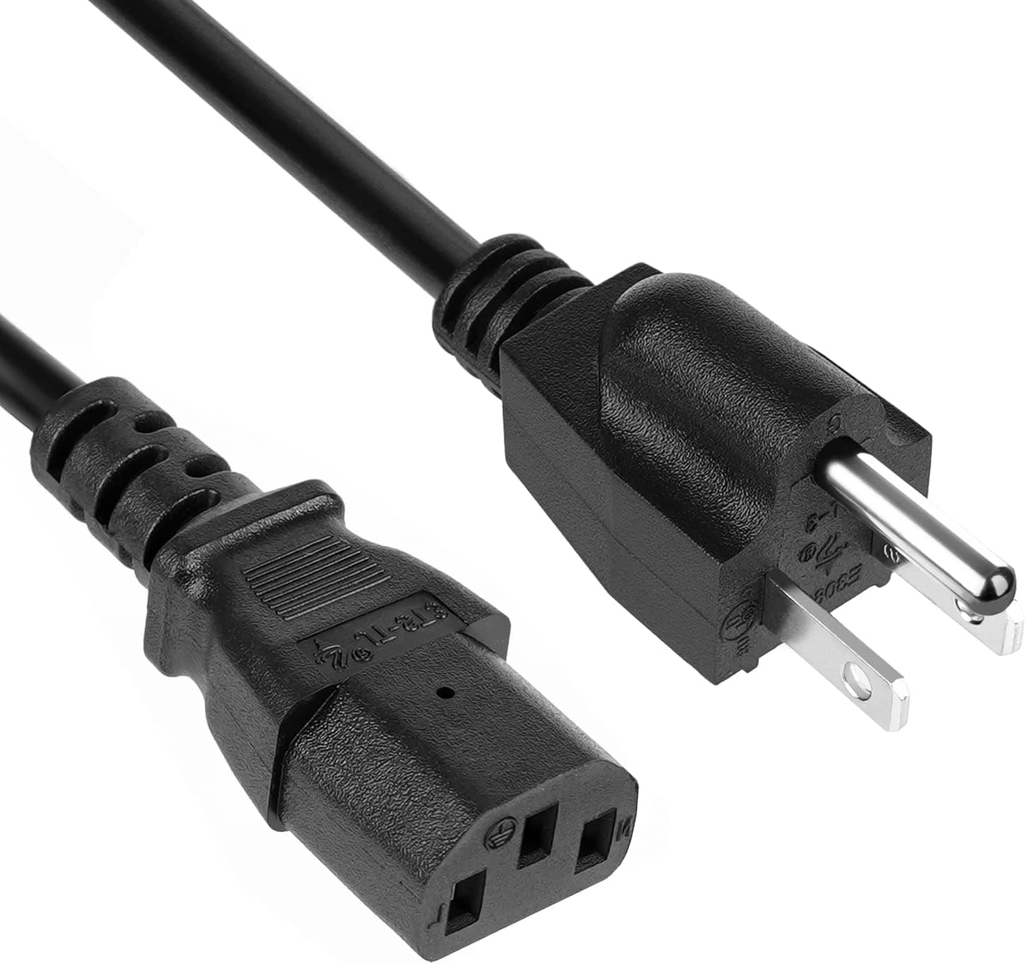 [UL Listed] TPLTECH 10FT Power Cord Replacement for Samsung Vizio LG Plasma Dynex Philips TV, Sony PS3 First Generation(Fat), Xbox 360 1st Generation(Fat)