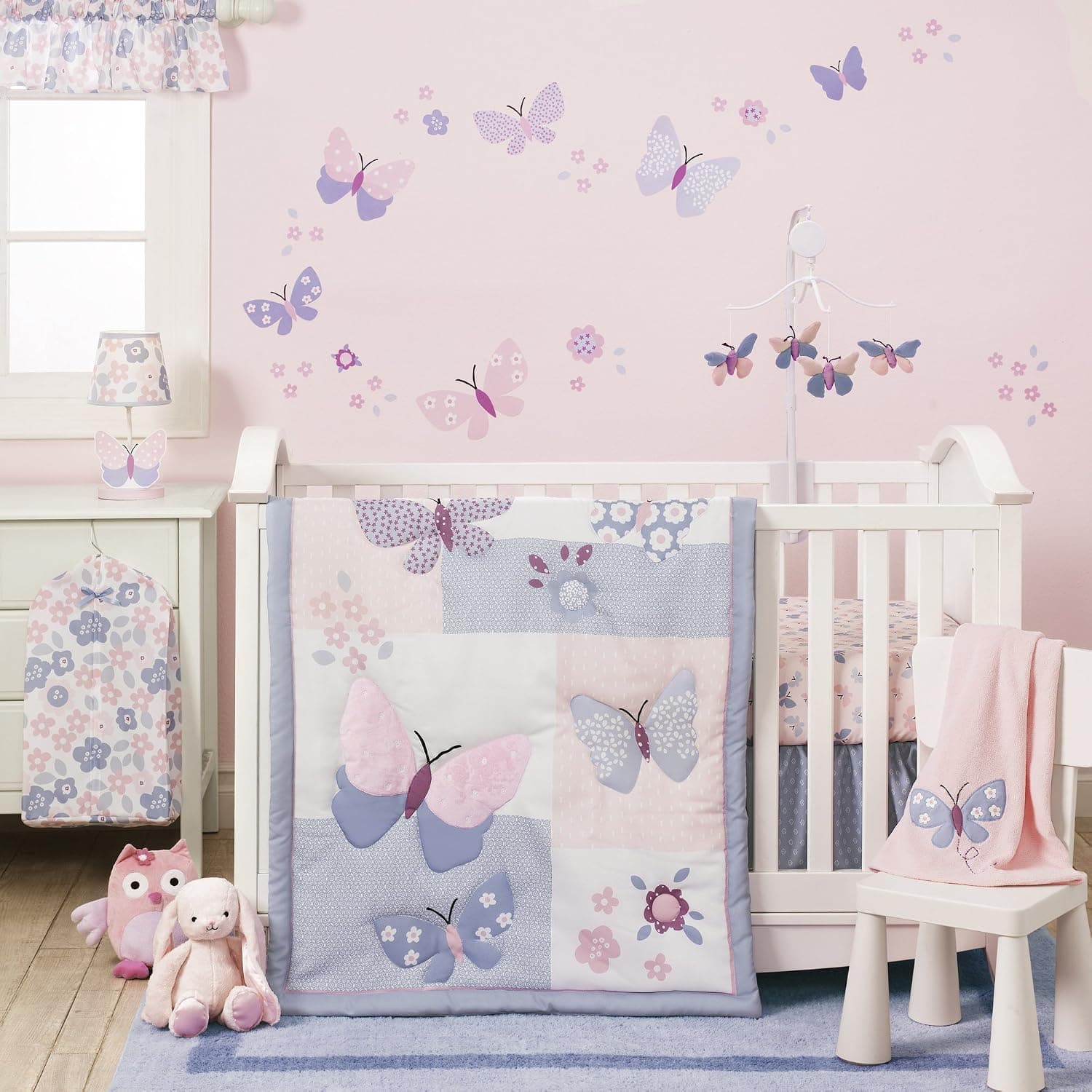 Bedtime Originals Butterfly Meadow Bedding Set, 3 Piece