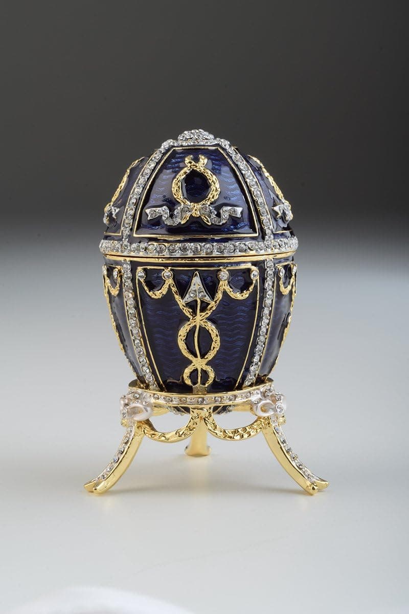 Blue and gold Faberge Egg