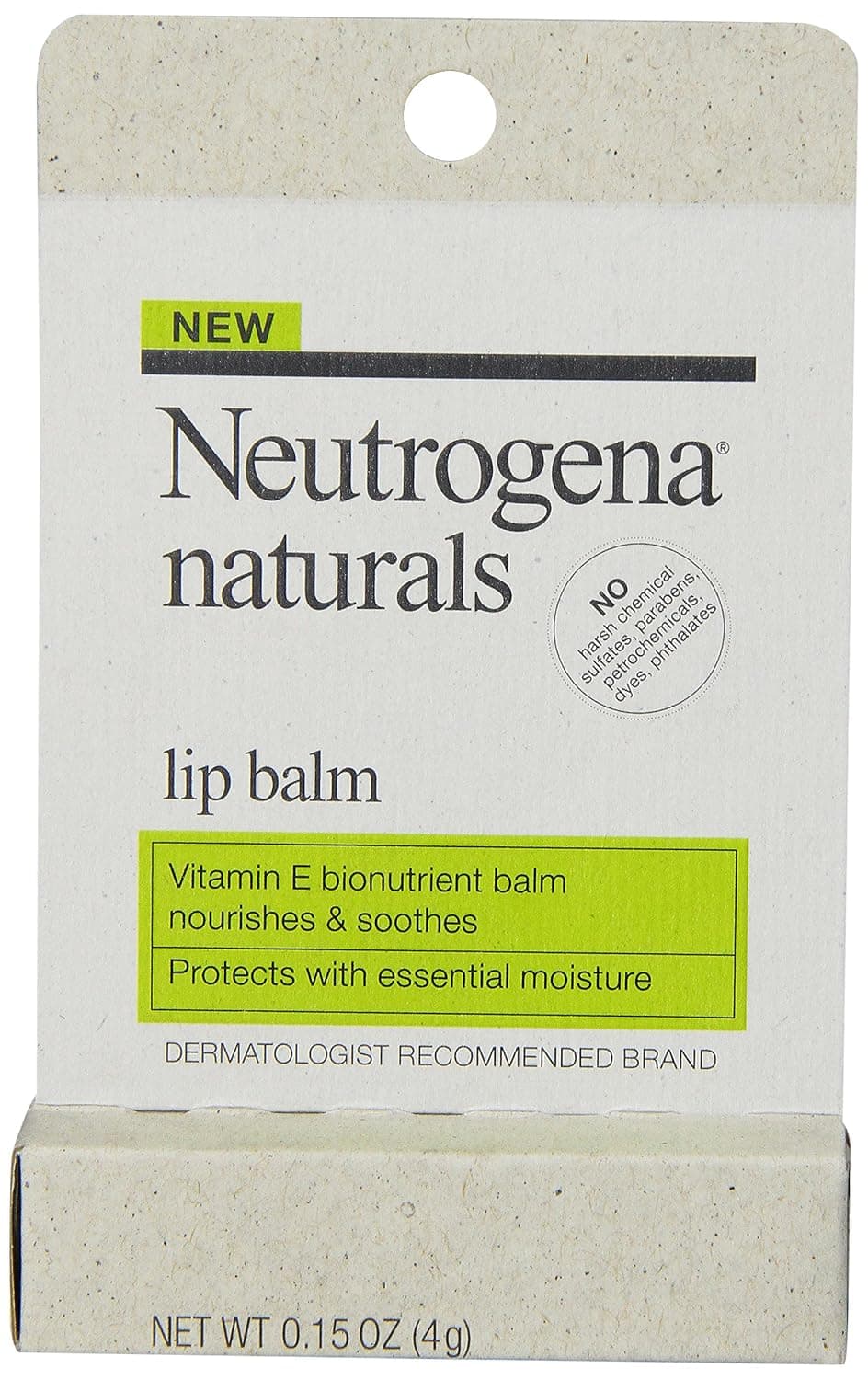 Neutrogena Naturals Lip Balm, 0.15 oz