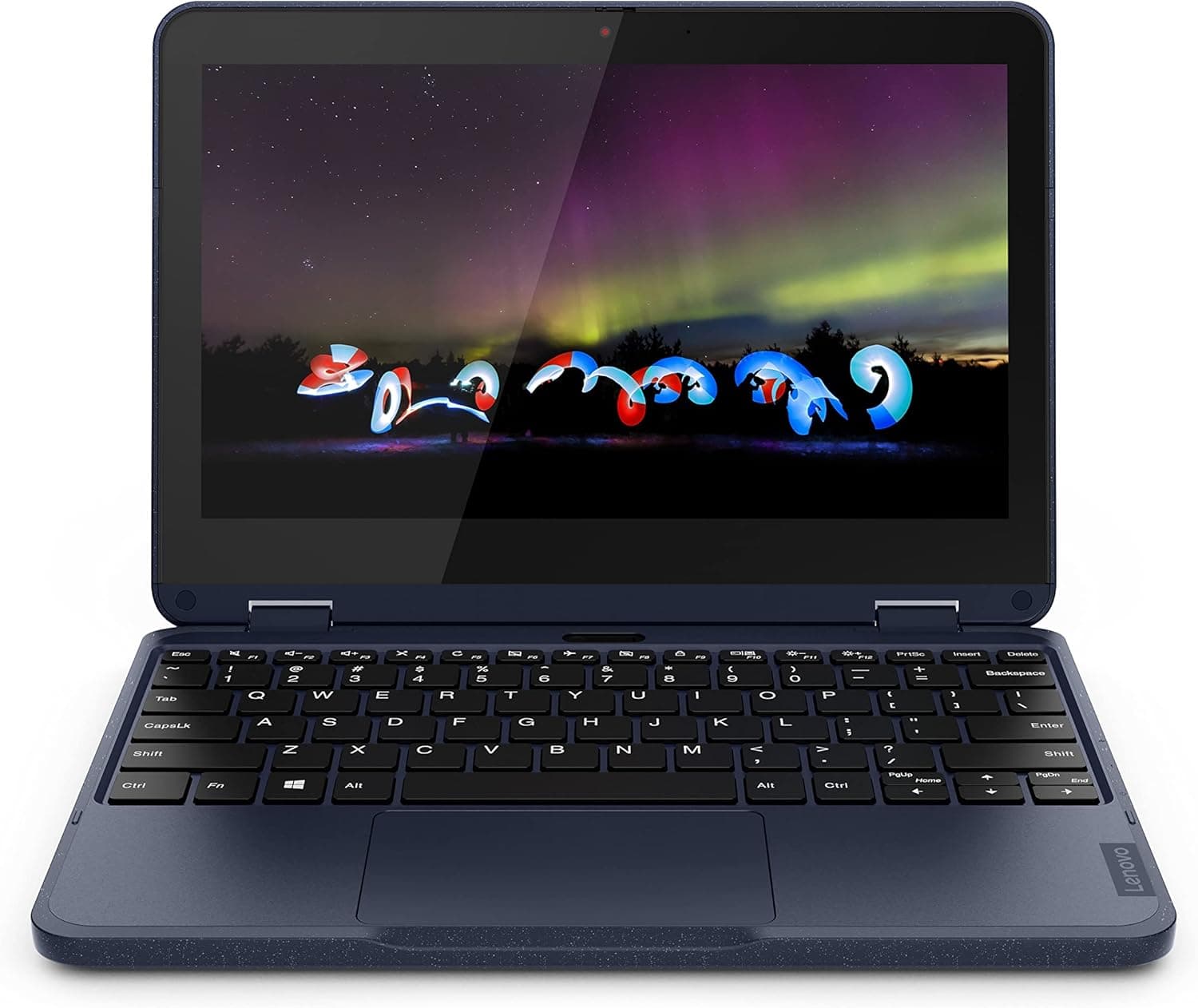 Lenovo - 300W Gen 3-2-in-1 Educational Computer - Laptop for Students - AMD 3015e Dual-Core Processor - 11.6" HD Touchscreen Display - 4GB Memory - 64GB Storage - Windows 10 Pro
