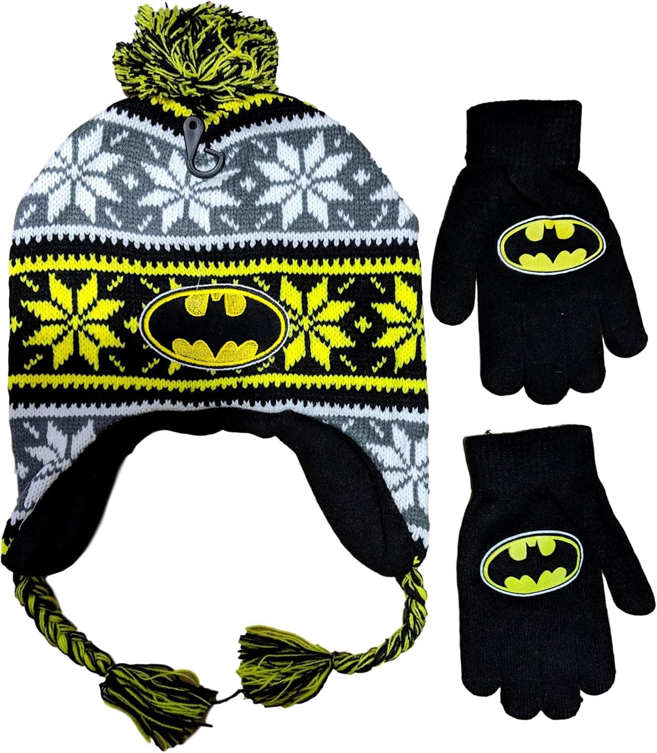 DC Comics Batman Beanie Hat and Gloves Set (Multi (Laplander))