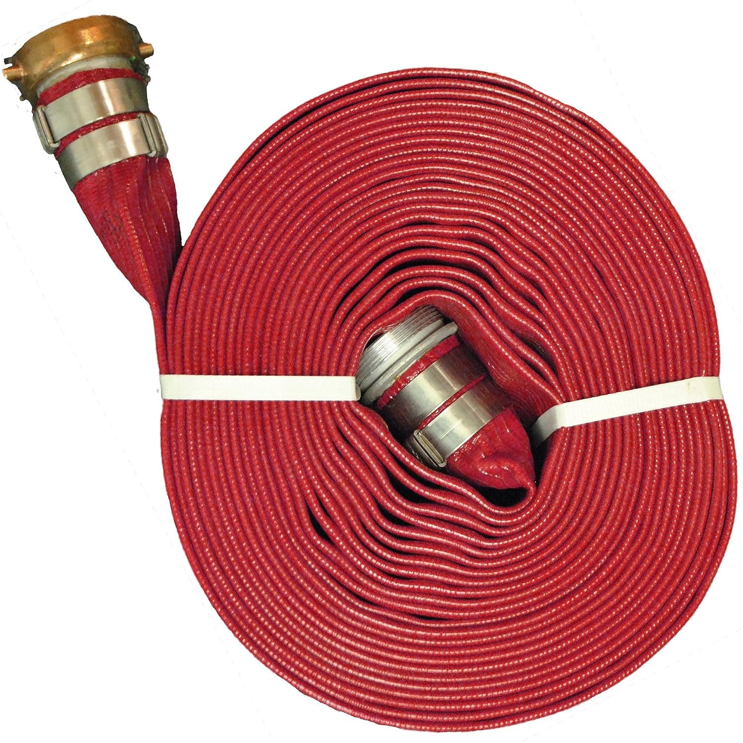 JGB Enterprises A008-0241-16100 Eagle Red PVC Discharge Hose, 1-1/2" x 100', Male x Female Water Shank Couplings, 150 psi Working Pressure, -14 Degree F to 170 Degree F