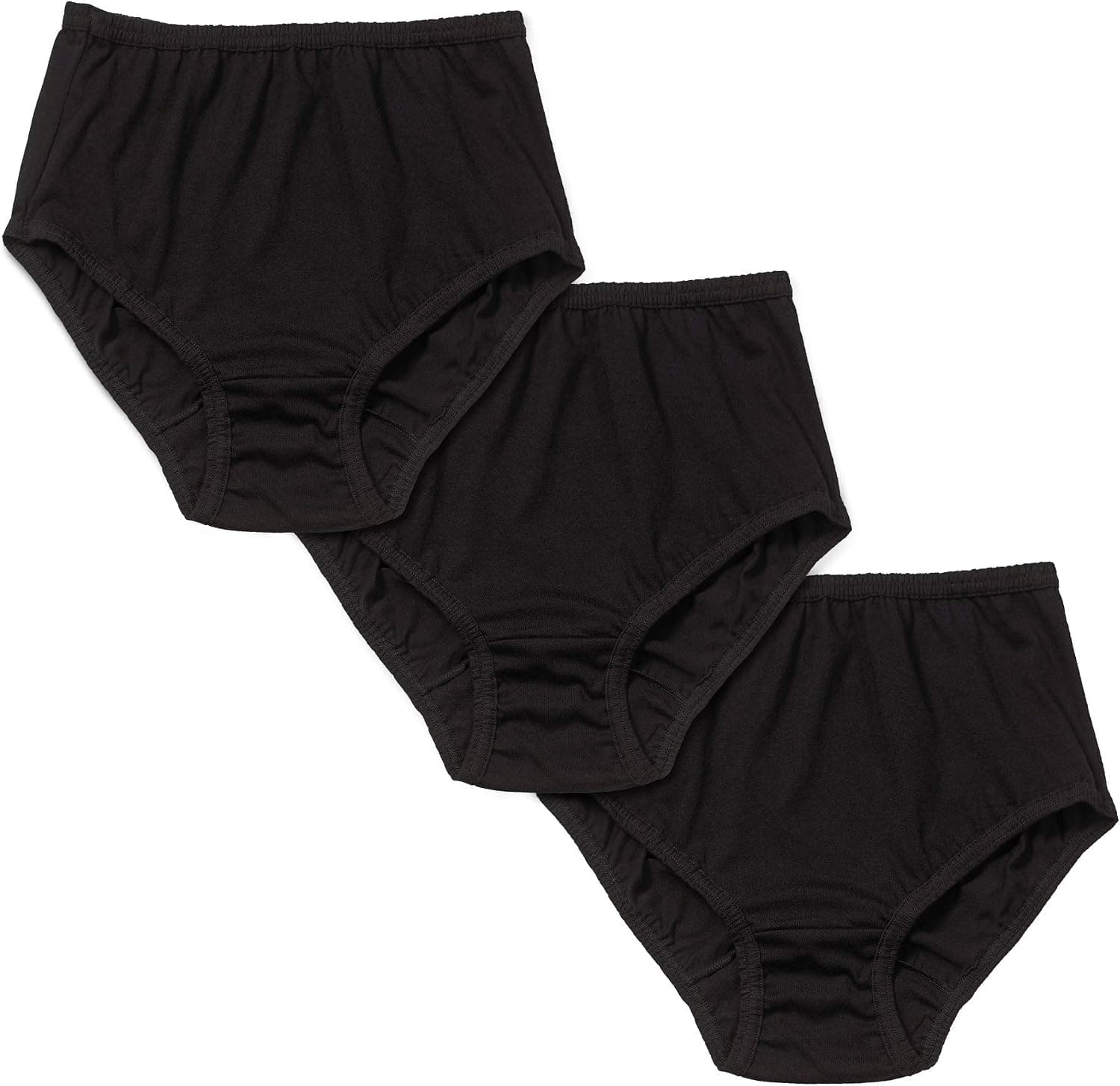 Valair Women's Full Cut Soft Cotton Brief Panty - Pack of 3