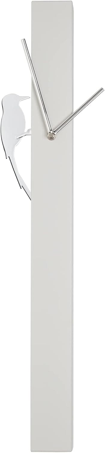 Torre & Tagus Woodpecker Motion Bird Clock - White