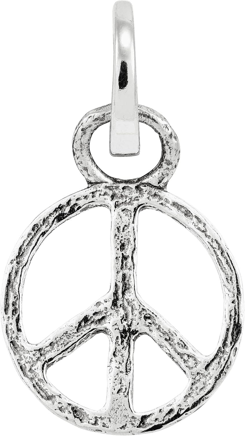 Silpada 'Peace and Love' Charm in Sterling Silver
