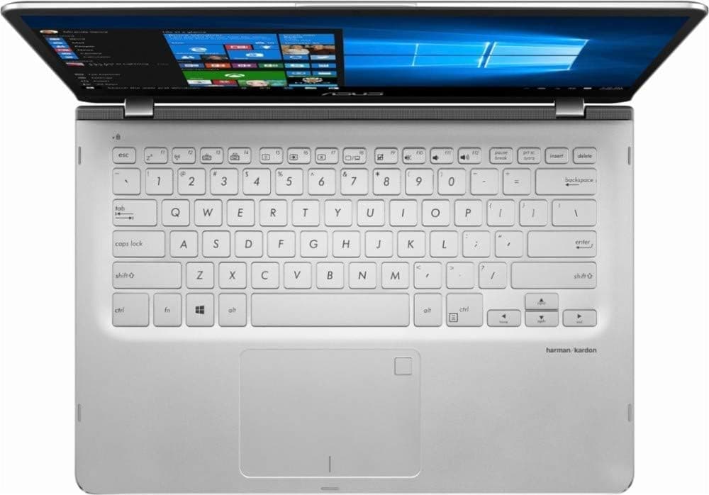 ASUS 14.0-inch 2-in-1 Touchscreen FHD Laptop, Intel i5-8250U 8GB DDR4 SDRAM, 1TB HDD, Fingerprint Reader, Backlit Keyboard, Windows 10 (Renewed)