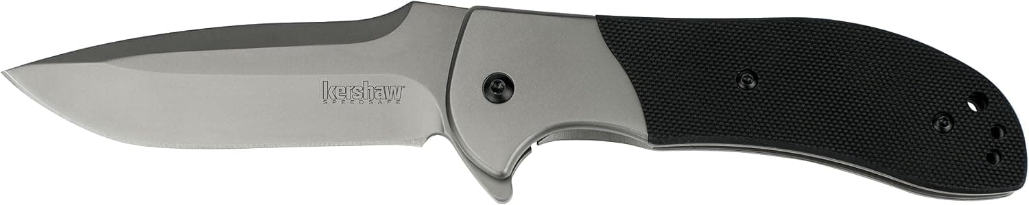 Kershaw Scrambler 3890 G-10 / Steel Handle, Titanium Carbo-Nitride Coated Bolster, Black