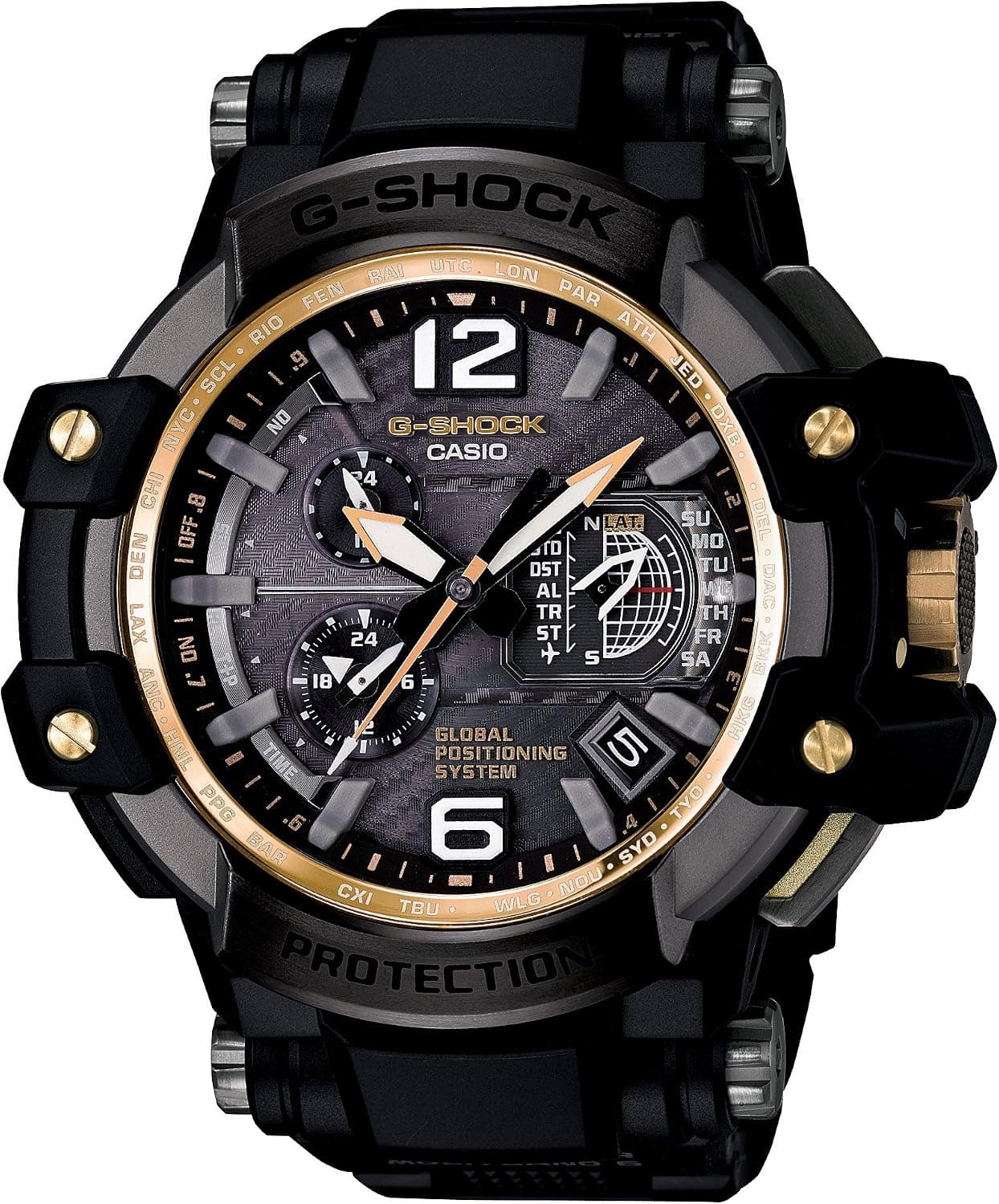 Casio G-Shock Sky Cockpit GPS Black Resin Men's Watch