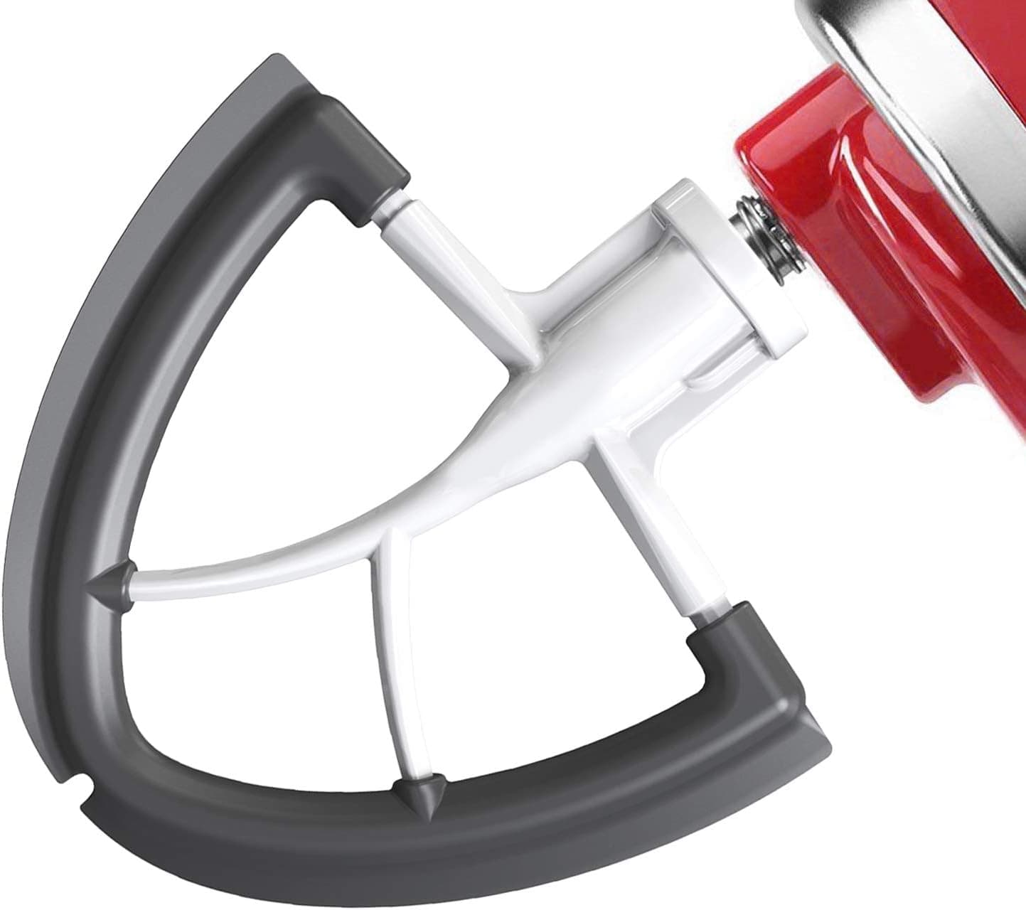 Flex Edge Beater For KitchenAid,Cofun Kitchenaid Mixer Accessories, Fits KitchenAid Tilt-Head Stand Mixer For 4.5-5 Quart Bowls, Flat Beater With Flexible Edges, White