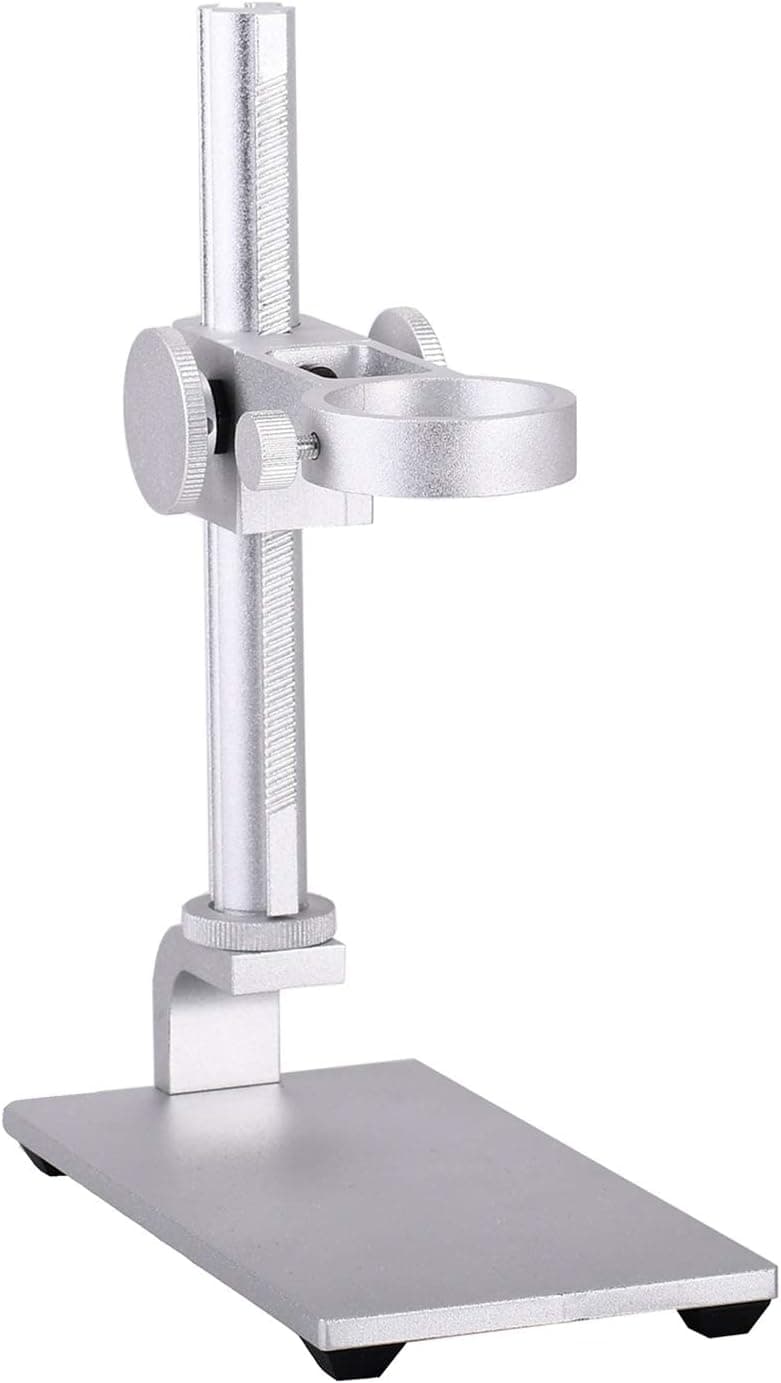 HAYEAR USB Endoscope Magnifier Digital Microscope Camera Solid Base Stand 35mm Ring Holder Support All Aluminum Alloy Down and Up Adjust Portable