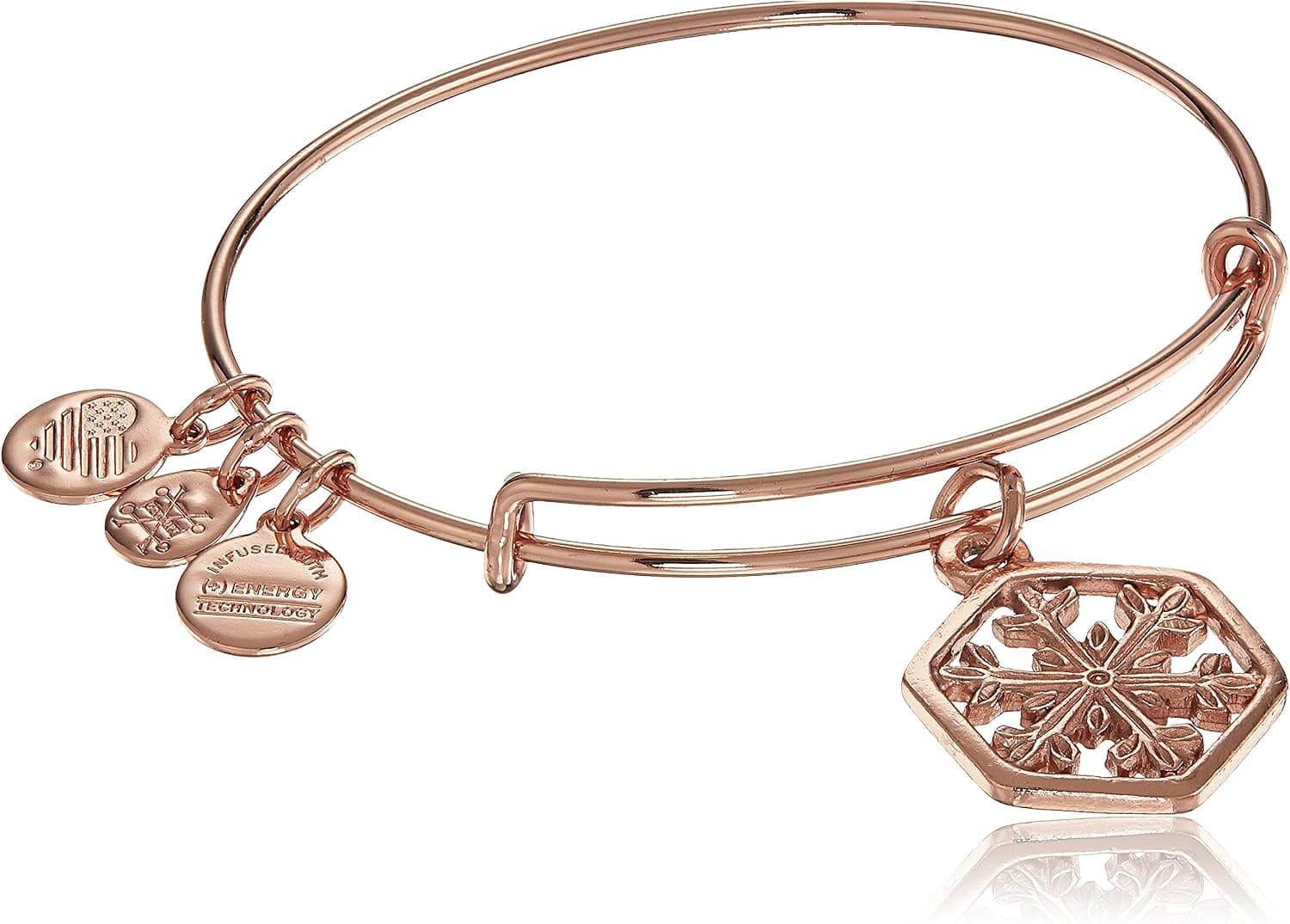 Alex and Ani Amazon Exclusive Snowflake Bangle Bracelet