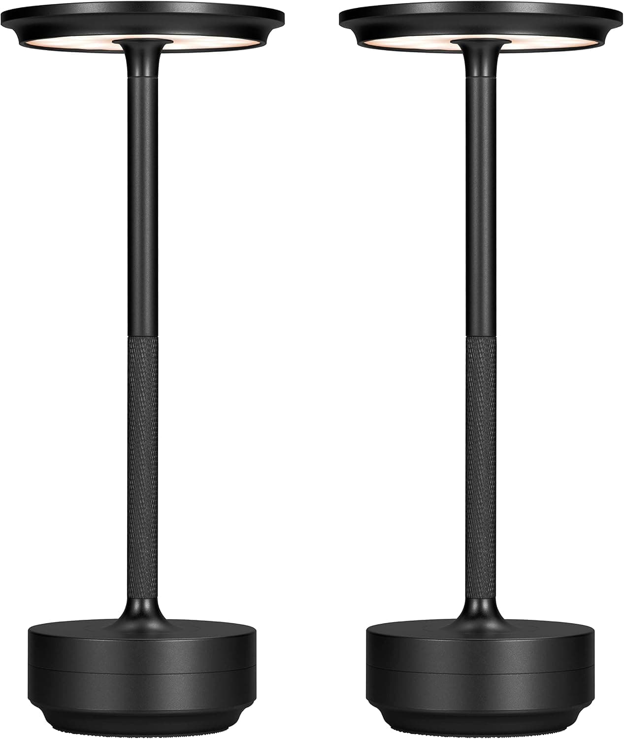FDIDC Cordless Table Lamp,2Pack Rechargeable Table Lamp Battery Operated Lamp LED Portable Touch Restaurant Table Light Up to 40 Hours Usage，for Desk Lamp Dining Table,Outdoor,Bar Cordless Lamp