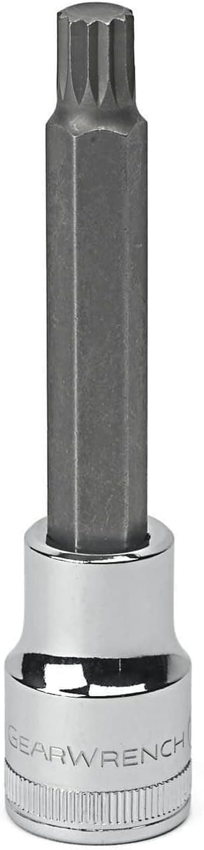 GEARWRENCH 1/2" Drive Extra Long Triple Square Bit Metric Socket 10mm - 80665