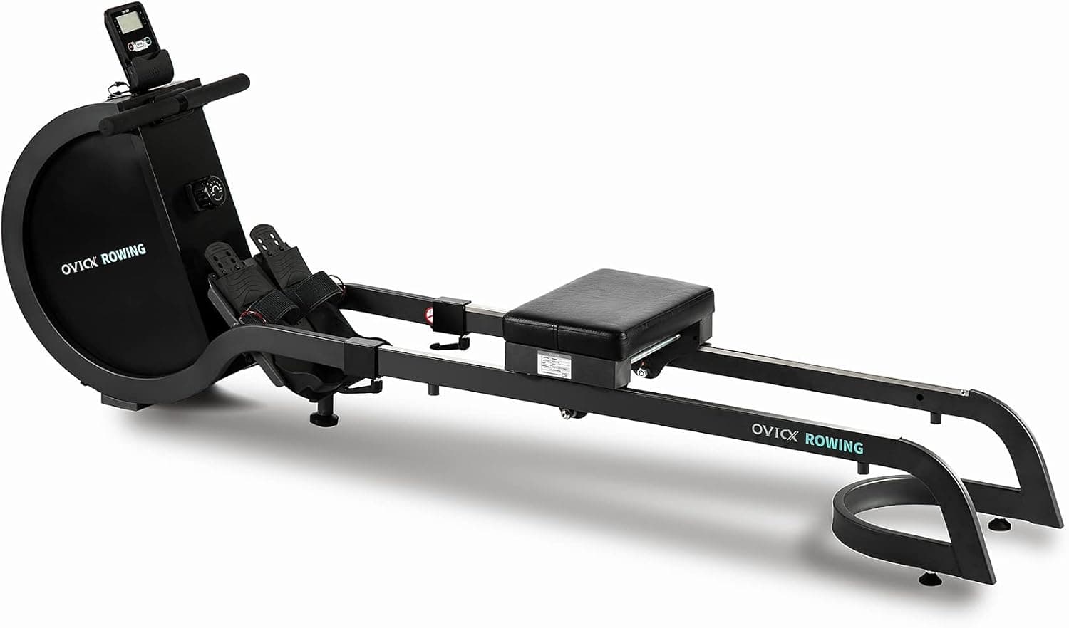 OVICX Magnetic Rowing Machine for Home Use Foldable Indoor Rower Exercise Equipment for Whole Body Workout with Double Track