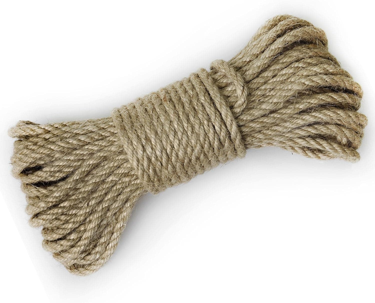 100% Natural Strong Jute Rope 140 Feet 4mm - Hemp Rope Cord For Arts Crafts DIY Decoration Gift Wrapping