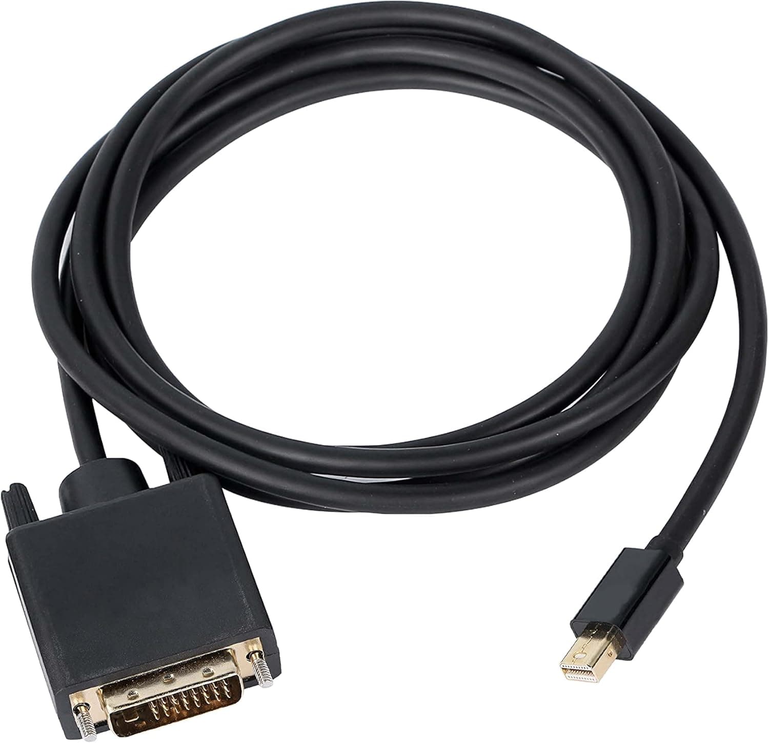 XMSJSIY Mini DP/Mini DisplayPort to DVI Adapter,High Speed Mini DP Male to DVI-D 24+1 Male Converter Digital Video Monitor Cable Support 1920 * 1200/1080p (2 m/6 feet)