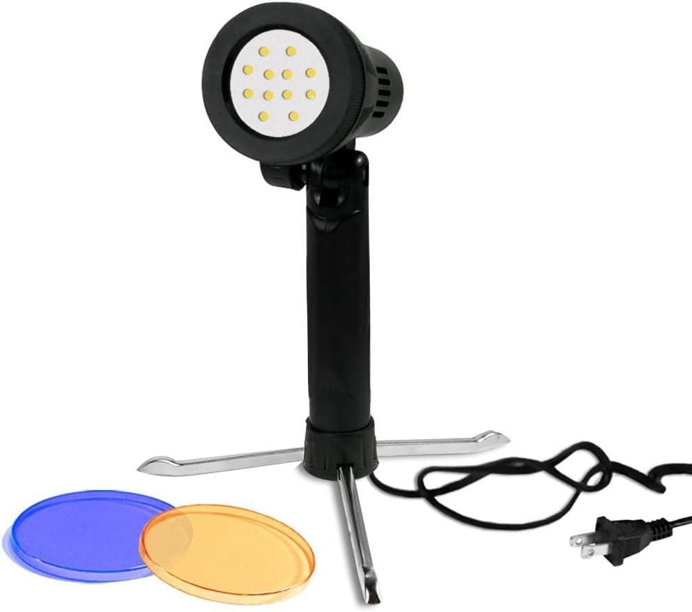 LimoStudio Continuous LED Portable Light Lamp for Table Top Studio with Color Filters, Photography Photo Studio, AGG1800
