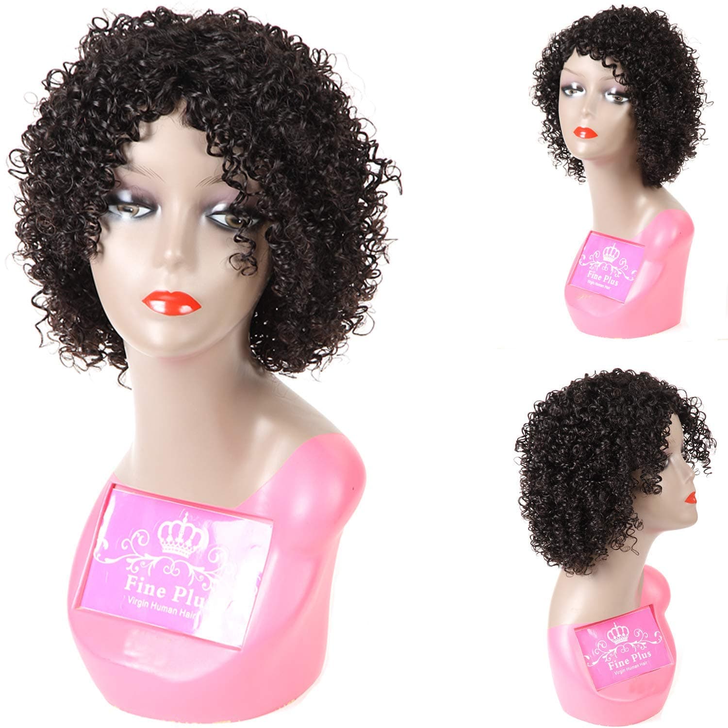 Human Hair Wigs for Black Women Middle Part Lace Wigs 130% Density human hair wigs (ROLA-DEEP)