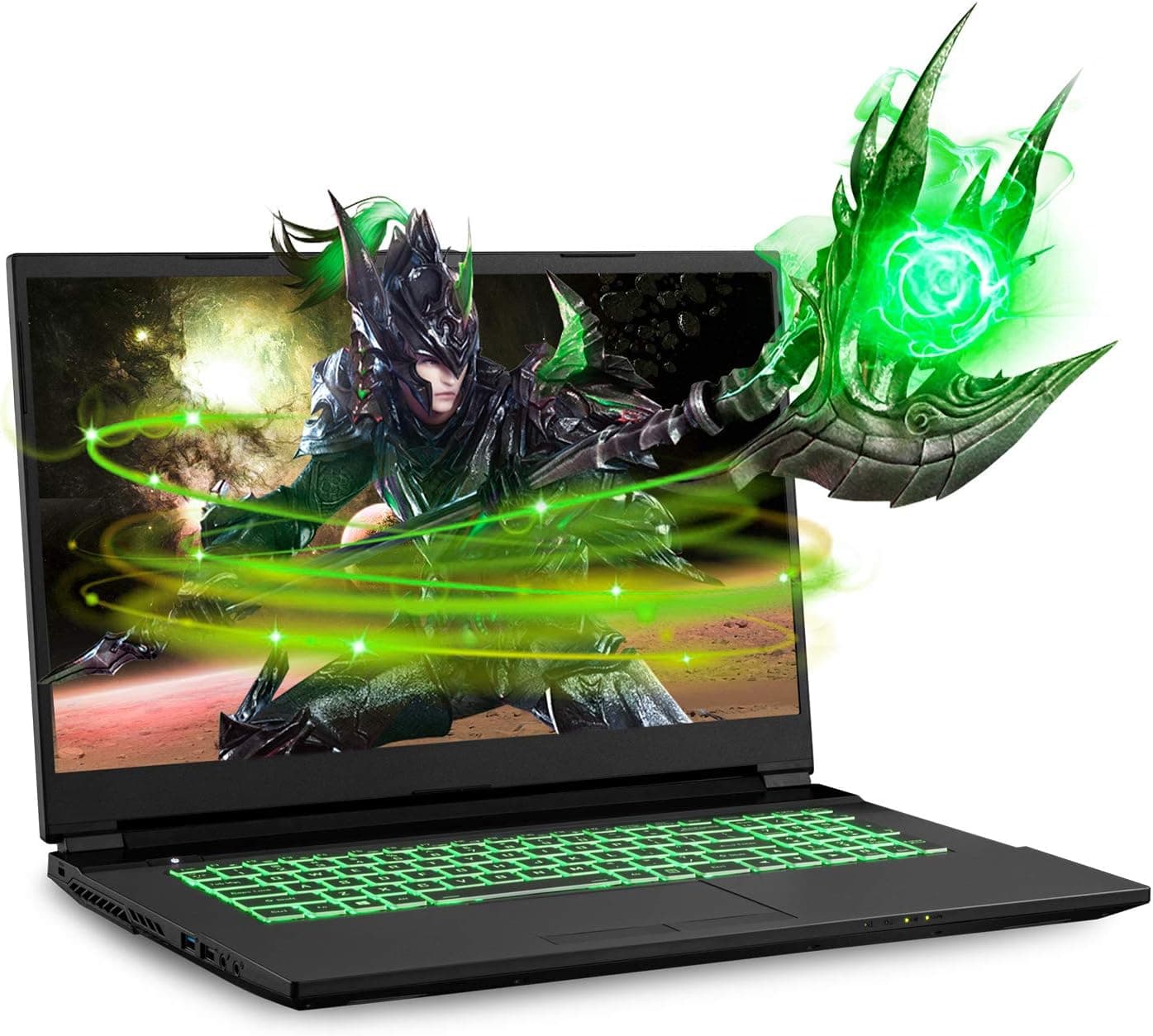 Sager NP7877DW 17.3-Inch Thin Bezel FHD 144Hz Gaming Laptop, Intel i7-10875H, RTX 2060 6GB, 16GB RAM, 500GB NVMe SSD, Windows 10