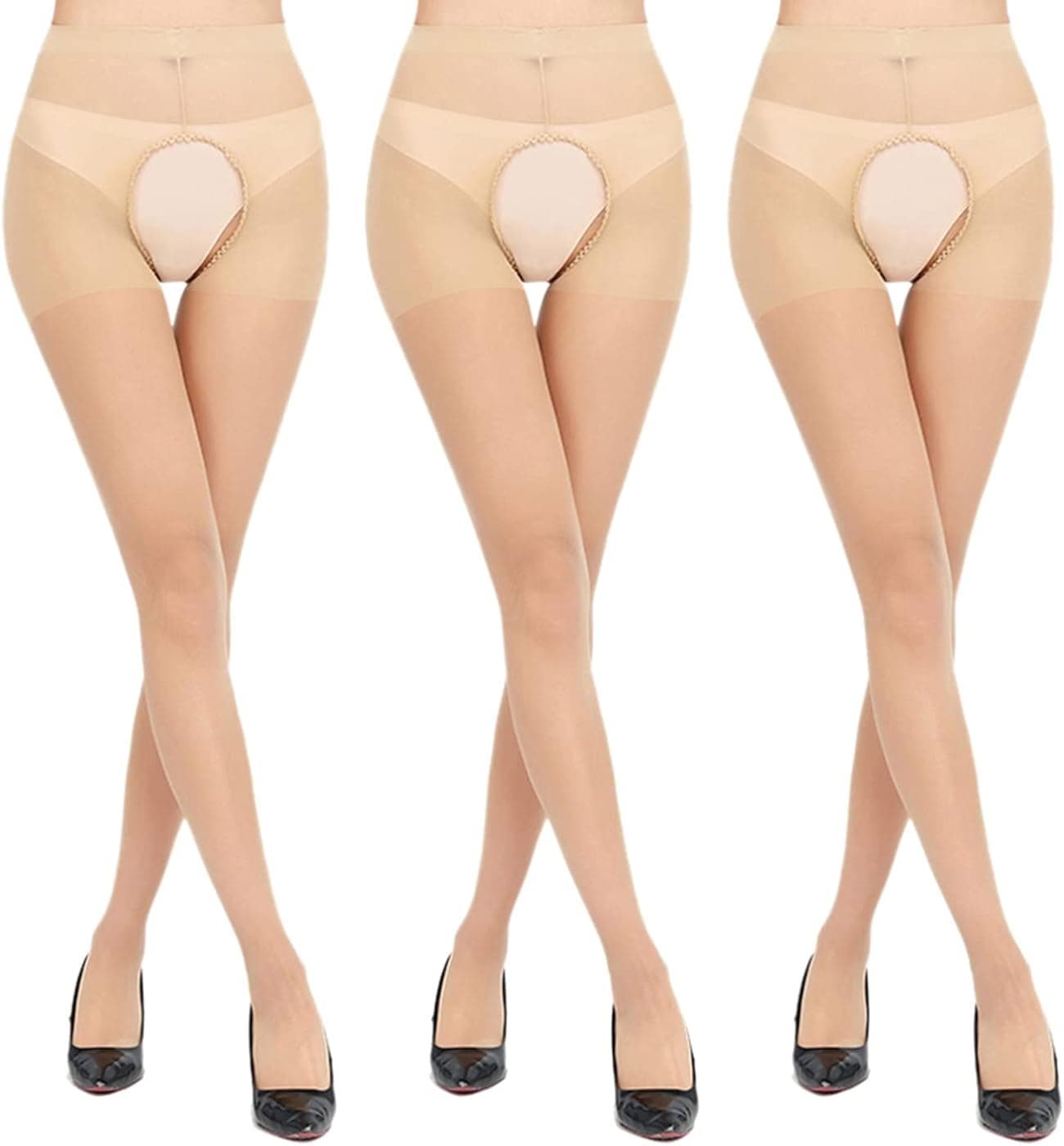 JIBOERTB 3 PCS Tights for Women,Tights Pantyhose Leggings,