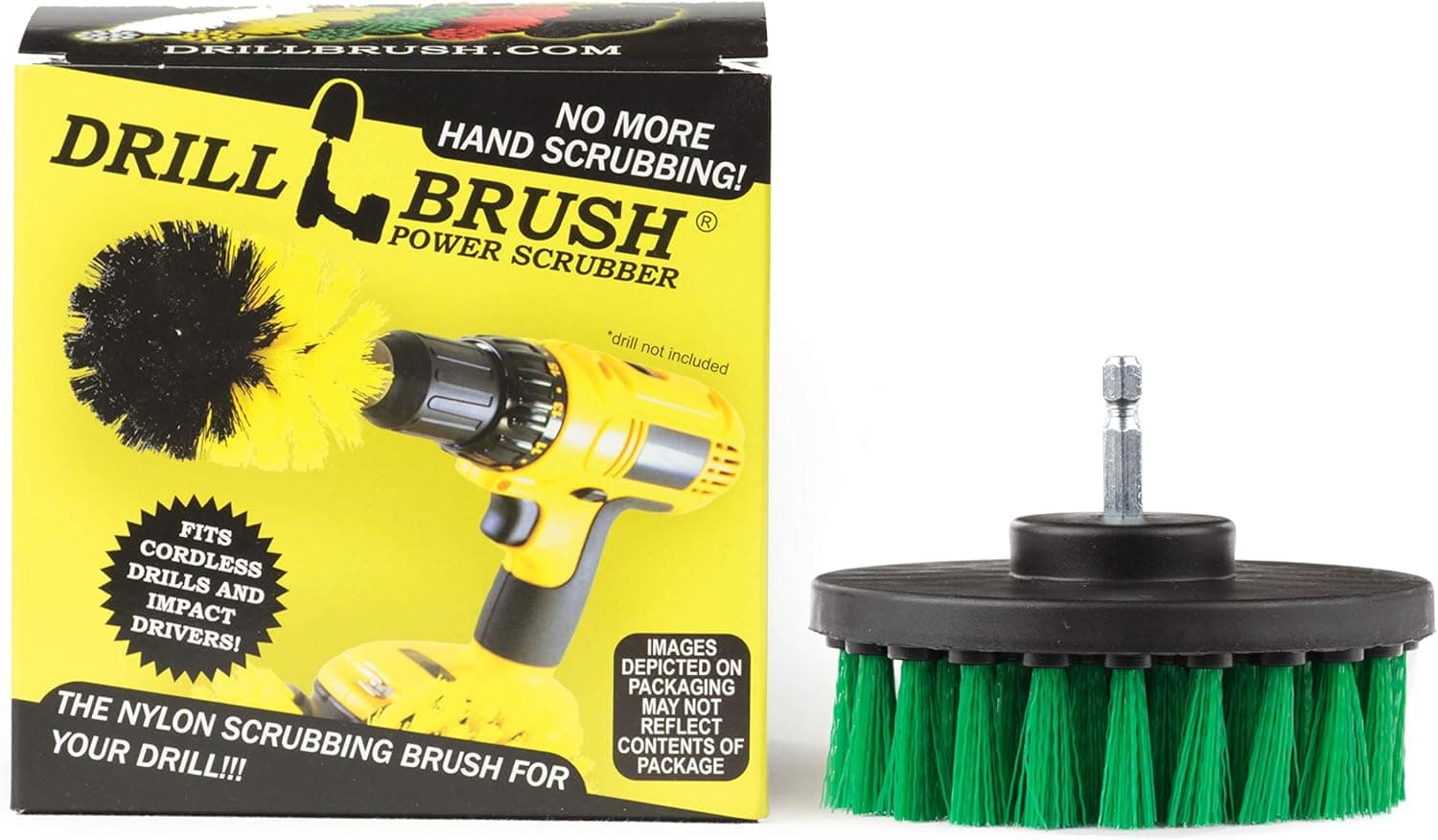 Green Power Brush Tile Scrubbing Rotary Scrub Drillbrush